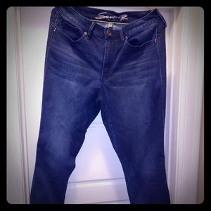 Seven7 Darkwash High Rise Skinny Ankle Jeans